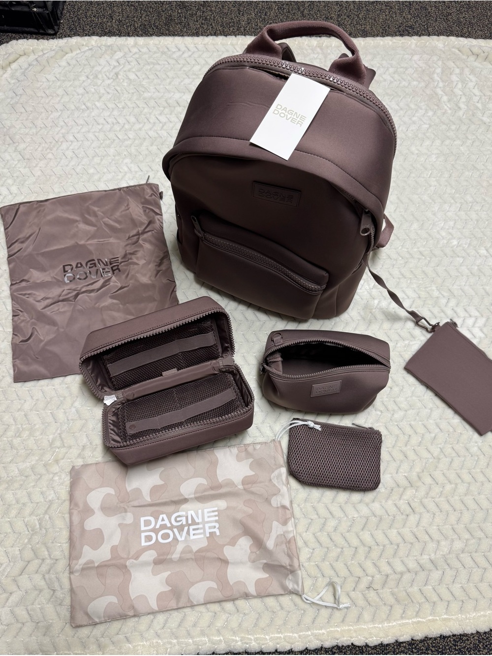 Dagne Dover Mauve-Taupe Backpack - Picture 9 of 13